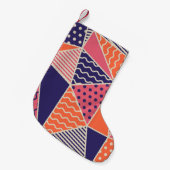 Abstracte driehoeken:  geometrische achtergrond kleine kerstsok (Voorkant (Hangend))