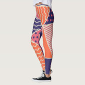 Abstracte driehoeken:  geometrische achtergrond leggings (Links)