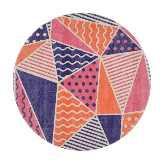 Abstracte driehoeken: geometrische achtergrond snijplank (Voorkant)