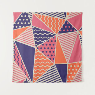 Abstracte driehoeken:  geometrische achtergrond wandkleed