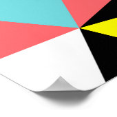 Abstracte driehoeken geometrische patroonachtergro poster (Hoek)