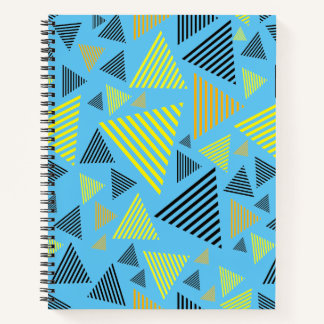 Abstracte driehoeken geometrische spiraal notitieboek