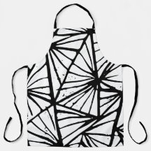 Abstracte driehoeken Lino Print All-Over Print Sch