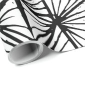 Abstracte driehoeken Lino Print Cadeaupapier (Rol Hoek)