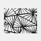 Abstracte driehoeken Lino Print Deurmat (Voorkant)