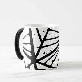 Abstracte driehoeken Lino Print Mok
