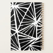 Abstracte driehoeken Lino Print Planner (Achterkant)