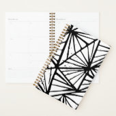 Abstracte driehoeken Lino Print Planner (Display)