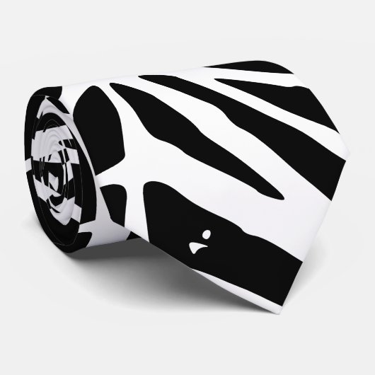 Abstracte driehoeken Lino Print Stropdas (Opgerold)