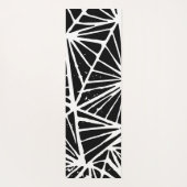 Abstracte driehoeken Lino Print Yoga Mat (Achterkant)