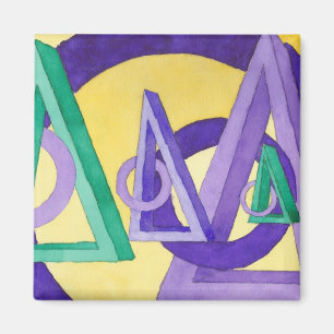 Abstracte driehoeken magneet