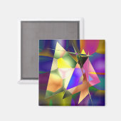 Abstracte driehoeken magneet (Voorkant / Achterkant)