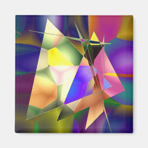 Abstracte driehoeken magneet