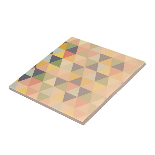 Abstracte driehoeken Modern Fade Geometric Pattern Tegeltje (Zijkant)