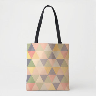 Abstracte driehoeken Modern Geometrisch Patroon me Tote Bag