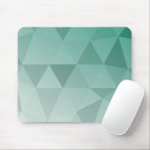 Abstracte driehoeken naadloos patroon - groen muismat (Met muis)