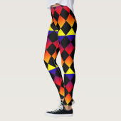 Abstracte driehoeken, regenboogkleurige Leggings v (Links)