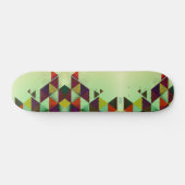 Abstracte Driehoeken Skateboard (Horizontaal)