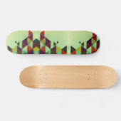Abstracte Driehoeken Skateboard (Horizontaal)