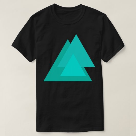 Abstracte driehoeken t-shirt (Design voorkant)