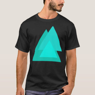 Abstracte driehoeken t-shirt