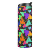 Abstracte driehoeken thermosbeker (Gedraaid links)