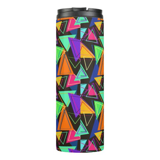 Abstracte driehoeken thermosbeker (Achterkant)