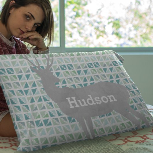 Abstracte driehoeken voor speciale touwtjes voor d kussensloop