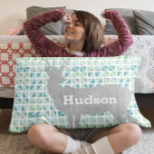 Abstracte driehoeken voor speciale touwtjes voor d kussensloop