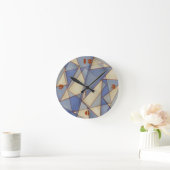 Abstracte driehoekige wandklok (Huis)