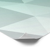 Abstracte Driehoekskunst - Rode Tinten Poster (Hoek)