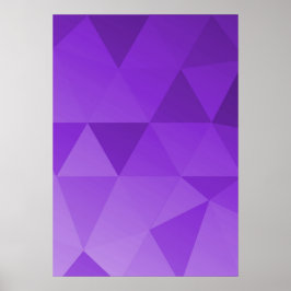 Abstracte Driehoekskunst - Rode Tinten Poster