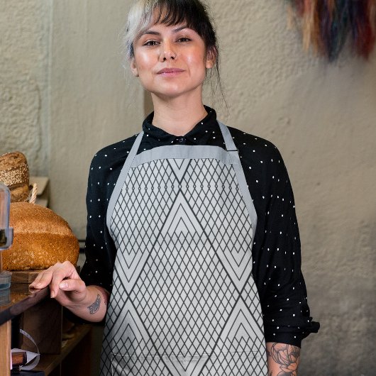 Abstracte driehoekslijnen schort