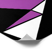 Abstracte Driehoeksmaskerade Poster (Hoek)