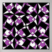 Abstracte Driehoeksmaskerade Poster (Voorkant)