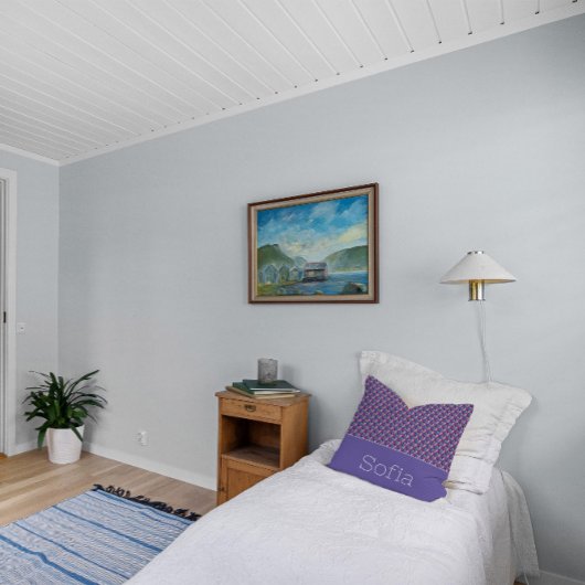 Abstracte driehoekspatroon, lavender kussen