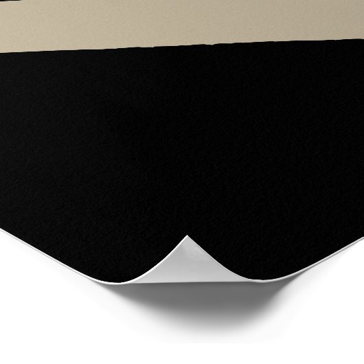 Abstracte driehoeksvis met zwarte afdruk poster (Hoek)