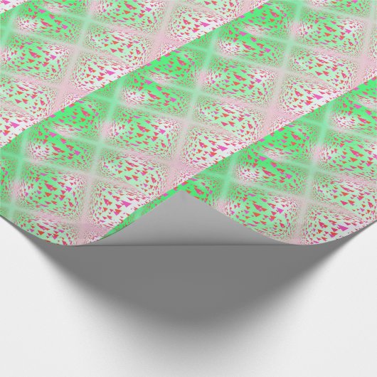 Abstracte driekwartdriehoeken cadeaupapier (Hoek)