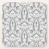 Abstracte driepartijendwars kartonnen onderzetters (Voorkant)