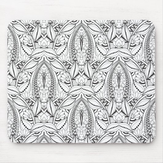 Abstracte driepartijendwars muismat (Voorkant)