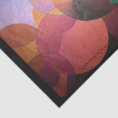 Abstracte driftpapier zwarte trim tissuepapier (Detail)