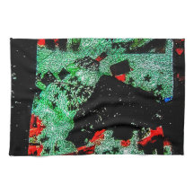 Abstracte droge bloem Keuken Handdoeken