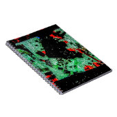 Abstracte droge bloem spiraal foto notitieboek (Rechterzijde)