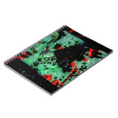 Abstracte droge bloem spiraal foto notitieboek (Linkerzijde)