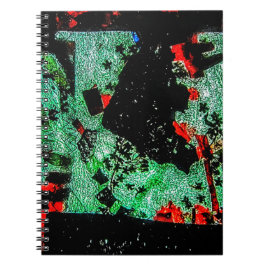 Abstracte droge bloem spiraal foto notitieboek