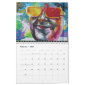 Abstracte dromen 12-maands kalender (Feb 2027)