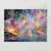 Abstracte dromerige bloementuin briefkaart (Voorkant)