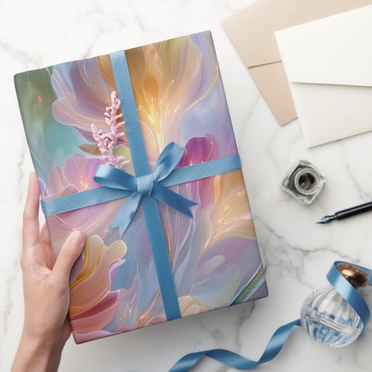 Abstracte dromerige bloementuin cadeaupapier (Geschenken)