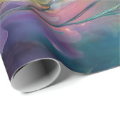 Abstracte dromerige bloementuin cadeaupapier (Rol Hoek)