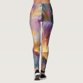 Abstracte dromerige bloementuin leggings (Achterkant)